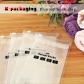 5 pcs 12x22cm High Quality Ziplock PPE Sock Packaging Bags for Stockings Resealable Hose Pouch